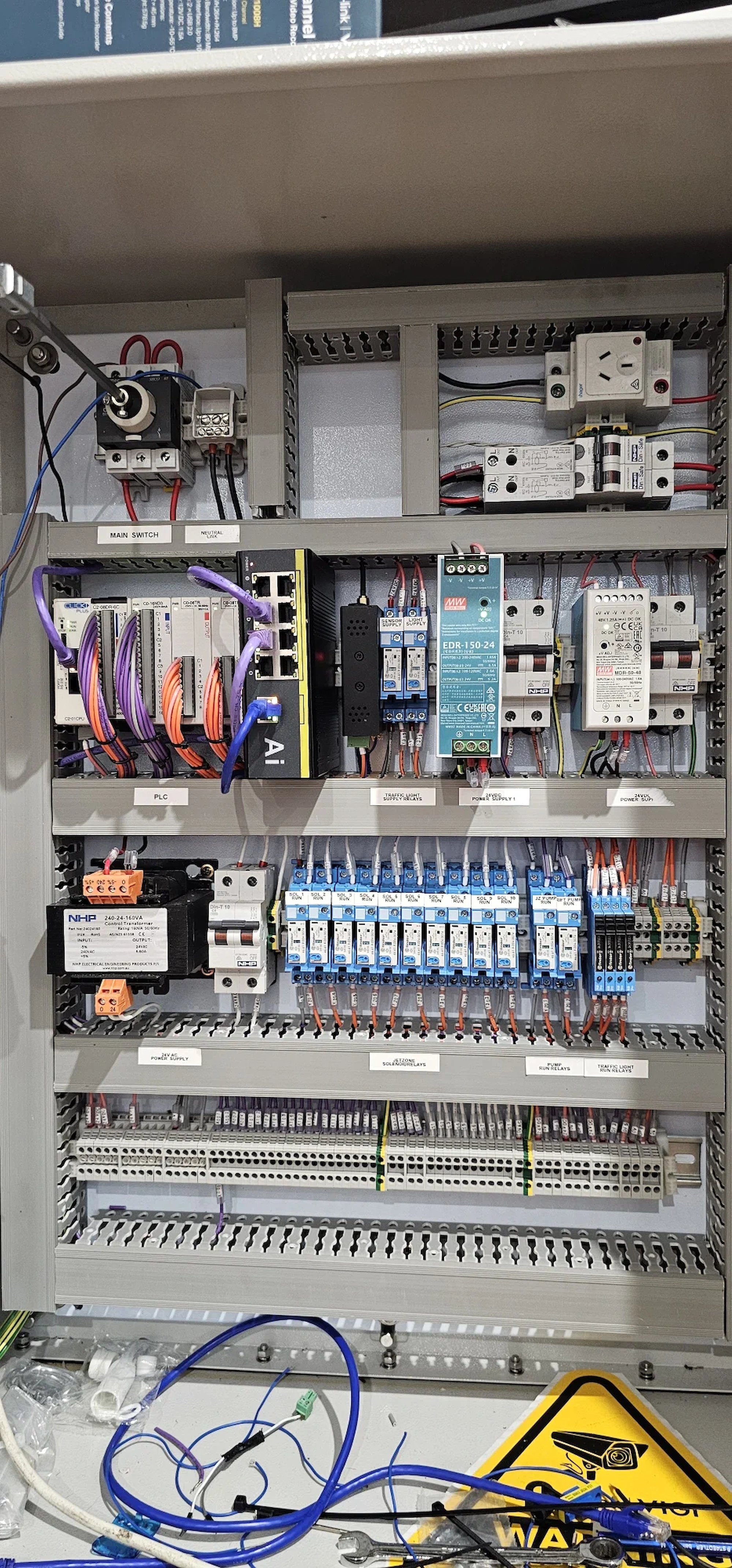 Mitsubishi PLC control panel